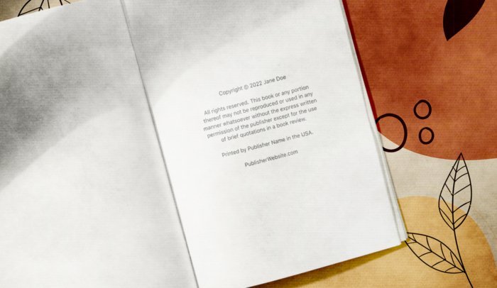 Paperback book formatting example